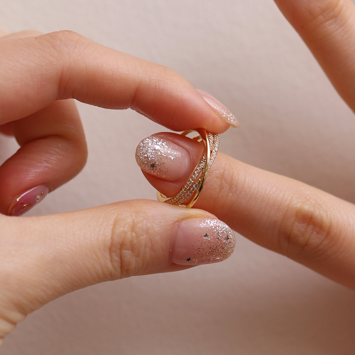 Triple layered ring